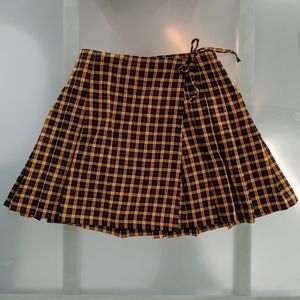 Plaid Wrap Skirt